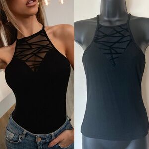 5 for $20 tops sale Mesh Halter top